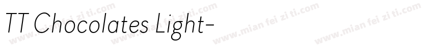 TT Chocolates Light字体转换